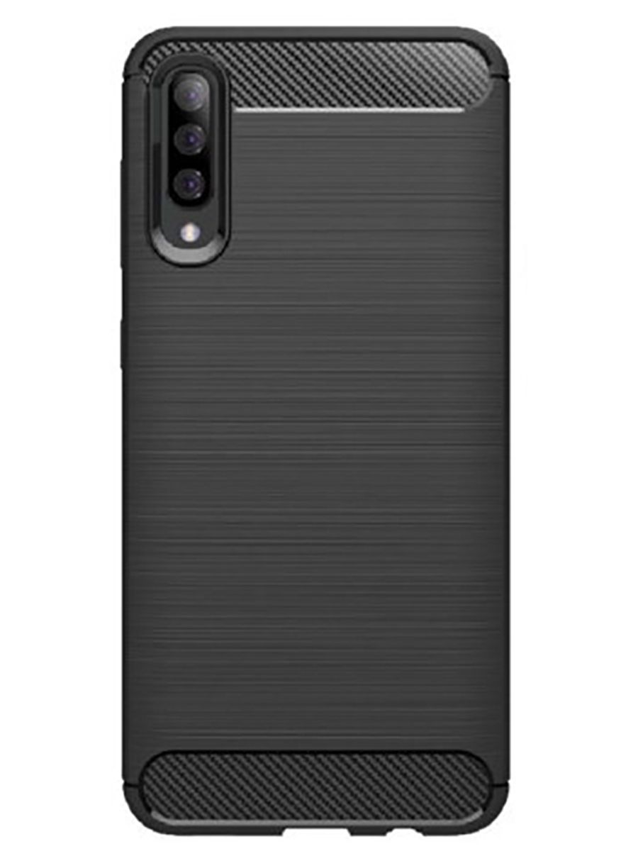 

Brodef Carbon Силиконовый чехол для Samsung Galaxy A50/A30s Черный