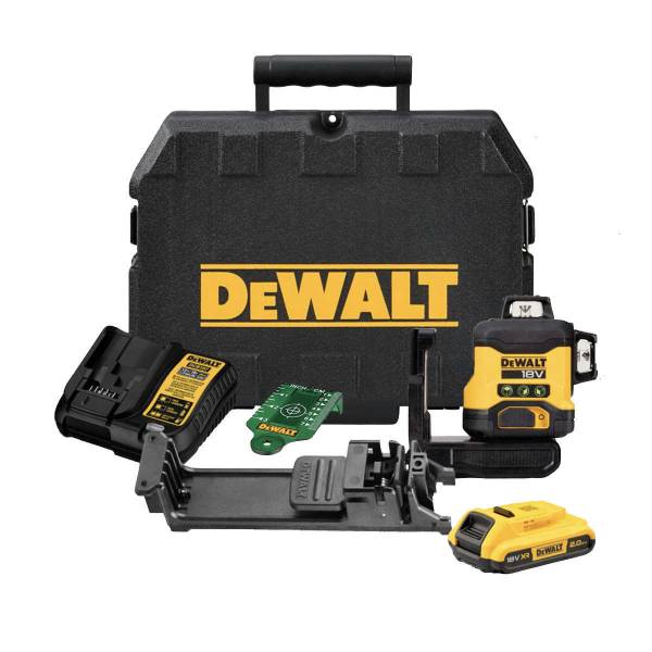 Лазерный нивелир с зеленым лучем DEWALT DCLE34031D1 кейс Акб и ЗУ 79990₽