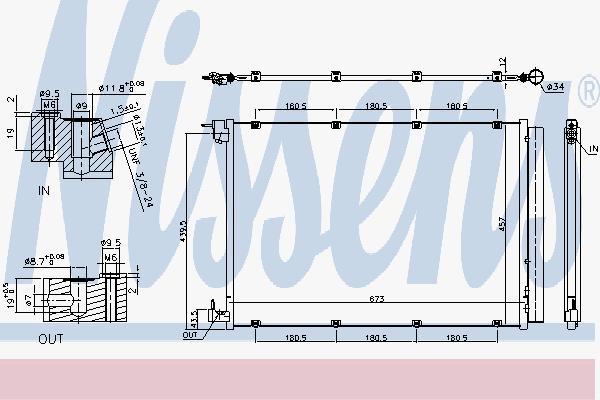 

Радиатор Кондиционера NISSENS 940432