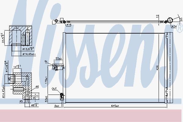 

Радиатор Кондиционера NISSENS 940420