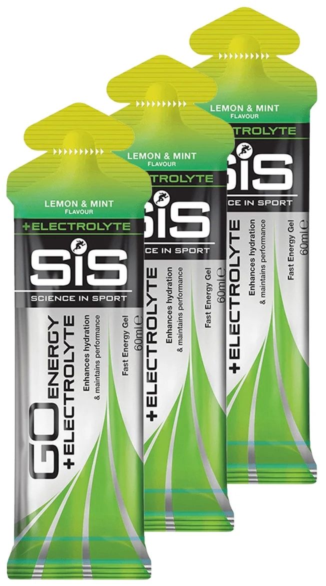 

SCIENCE IN SPORT (SiS) GO ENERGY +Electrolyte gel ( 60 мл) (Лимон - мята)
