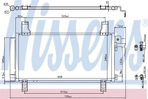 

Радиатор Кондиционера NISSENS 94792