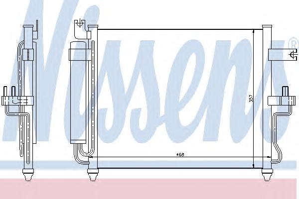 фото Радиатор кондиционера [468х357] nissens 94452