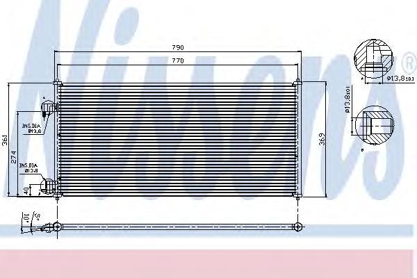 

Радиатор Кондиционера [790Х361] NISSENS 94664