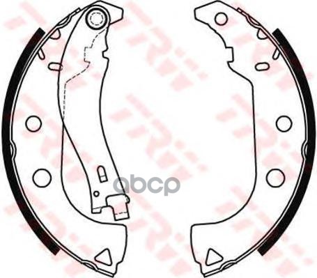 

Тормозные колодки TRW/Lucas задние барабанные GS8484, GS8484