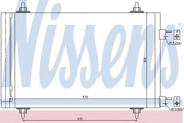 

Радиатор Кондиционера NISSENS 94758