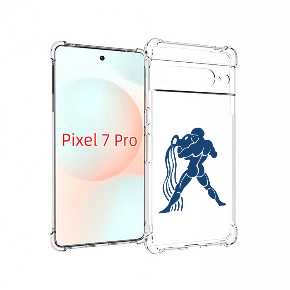 

Чехол Mypads Знак-Зодиака-Водолей7 Для Google Pixel 7 Pro, Прозрачный, Tocco