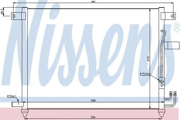 

Радиатор Кондиционера NISSENS 94641