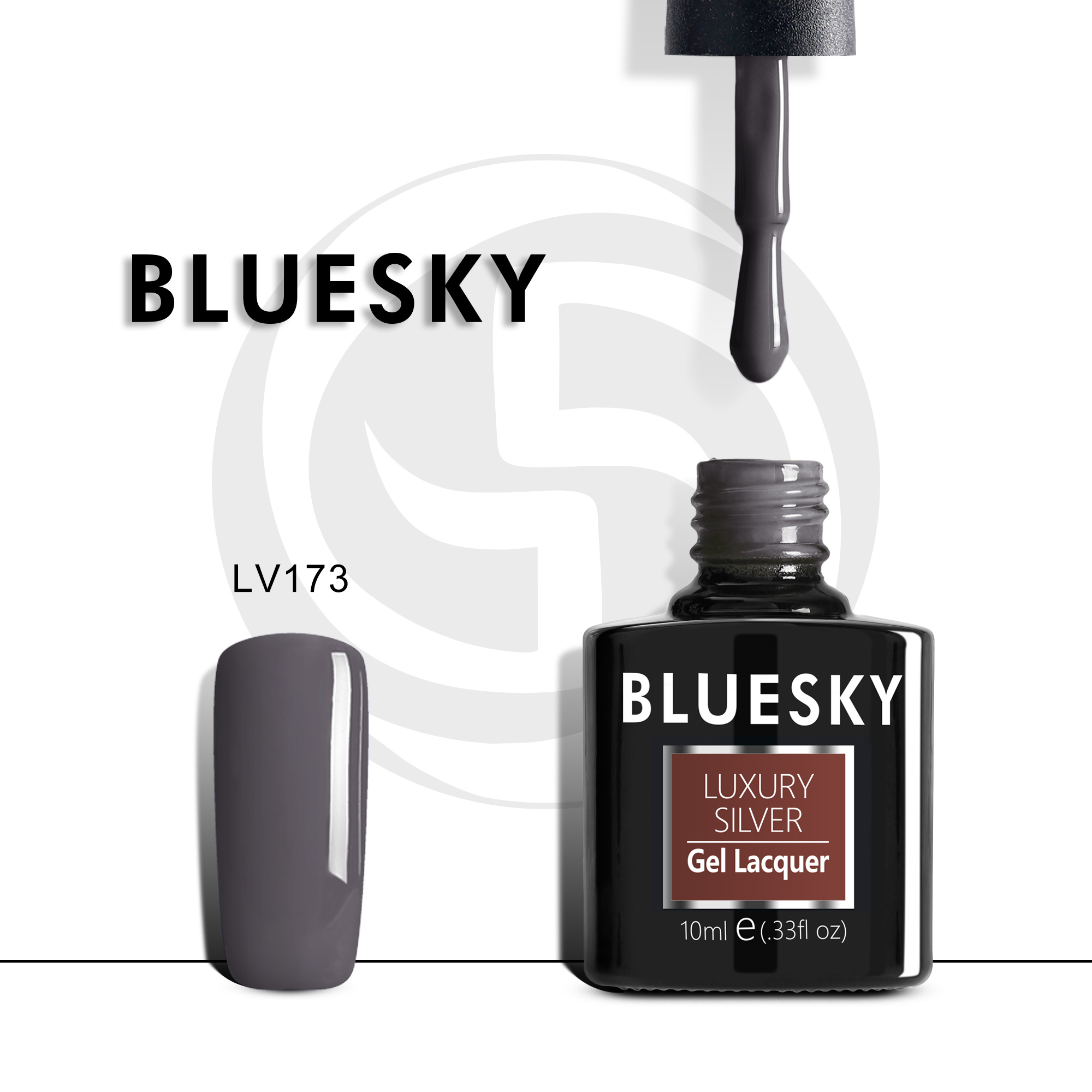 

Гель-лак №173 Luxury Silver 10 мл, BLUESKY