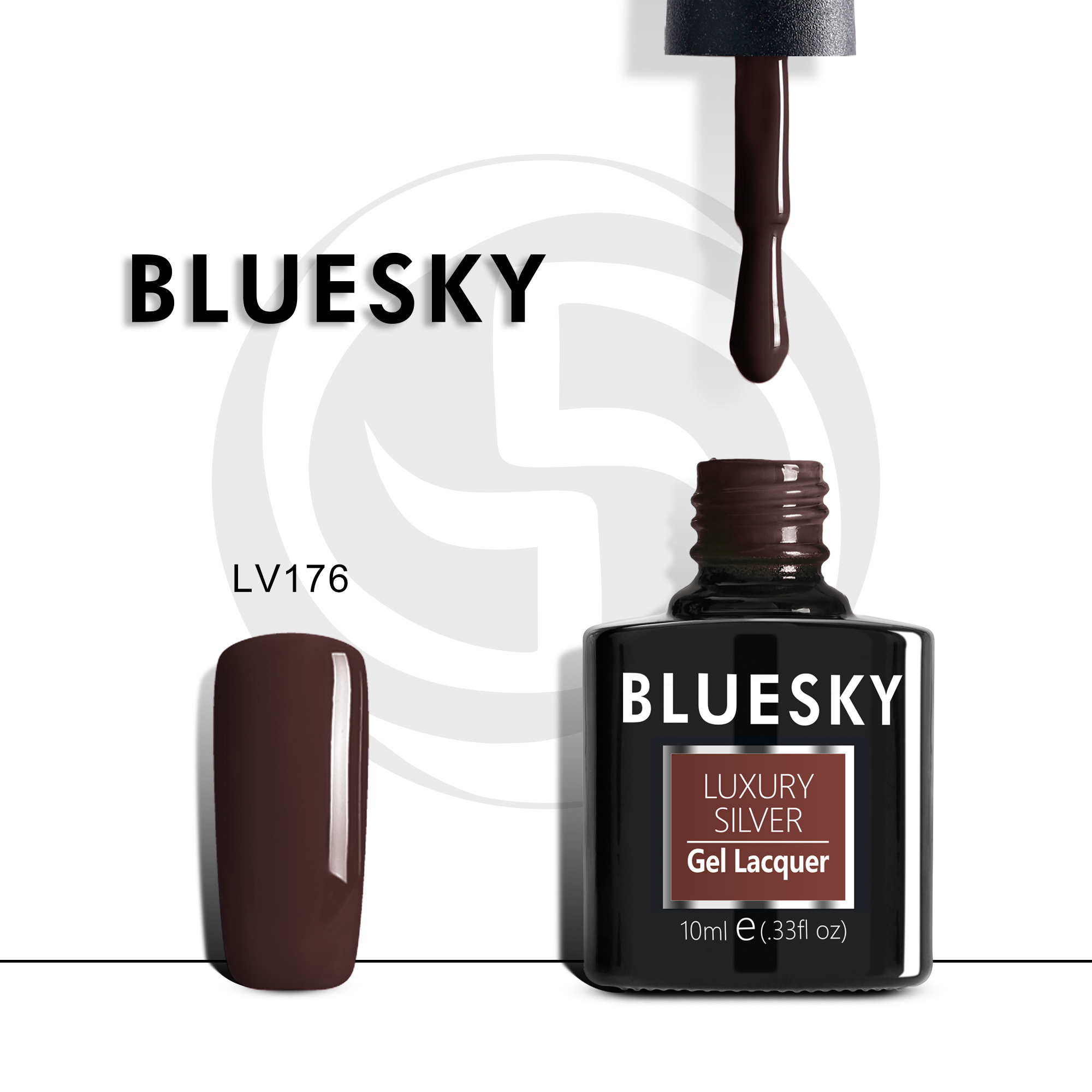 

Гель-лак №176 Luxury Silver 10 мл, BLUESKY