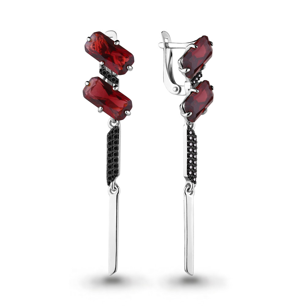 

Серьги из серебра с гранатом Яхонт Ювелирный 179954, 179954