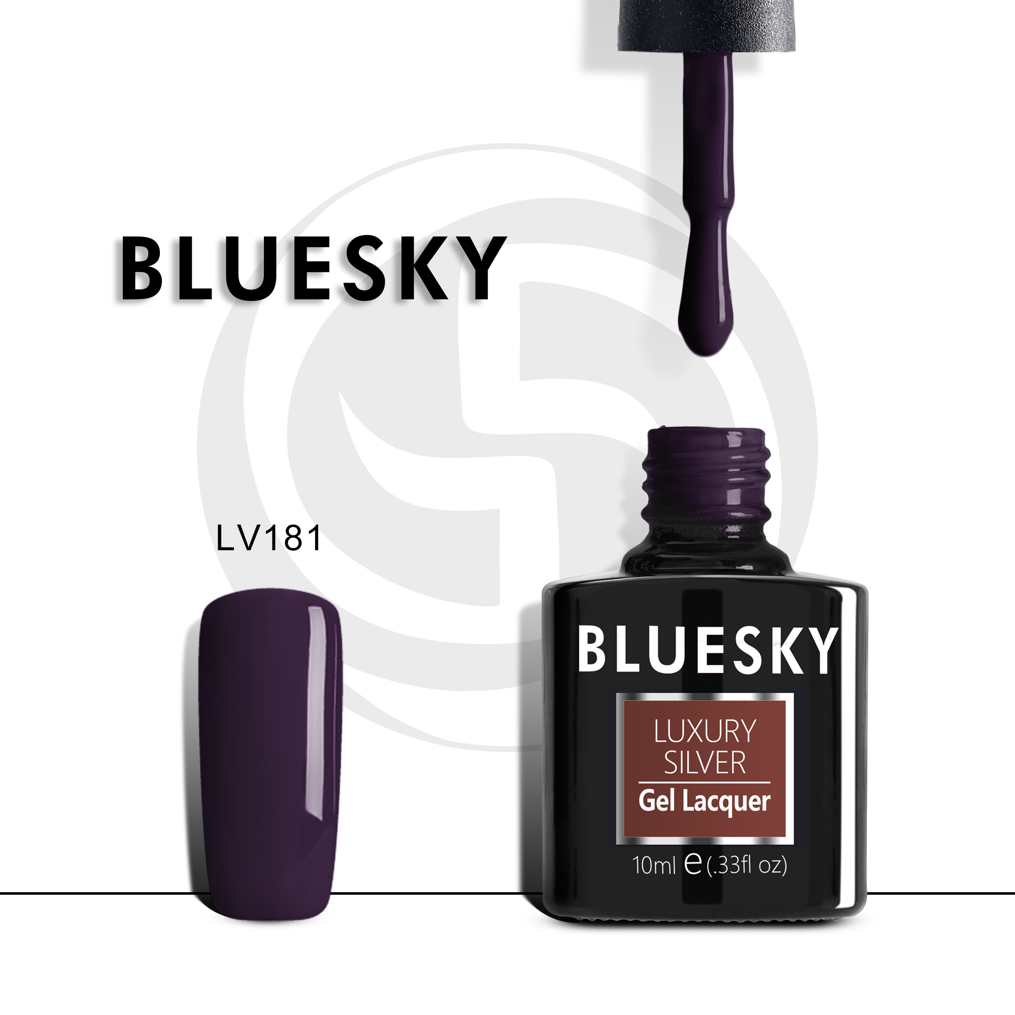 

Гель-лак №181 Luxury Silver 10 мл, BLUESKY