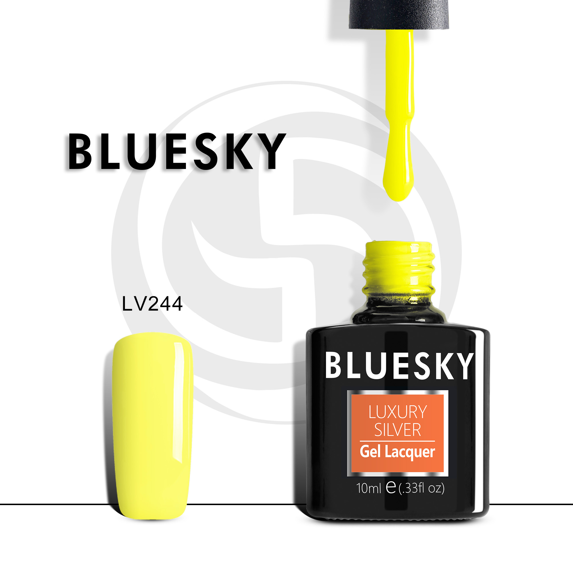 

Гель-лак №244 Luxury Silver 10 мл, BLUESKY