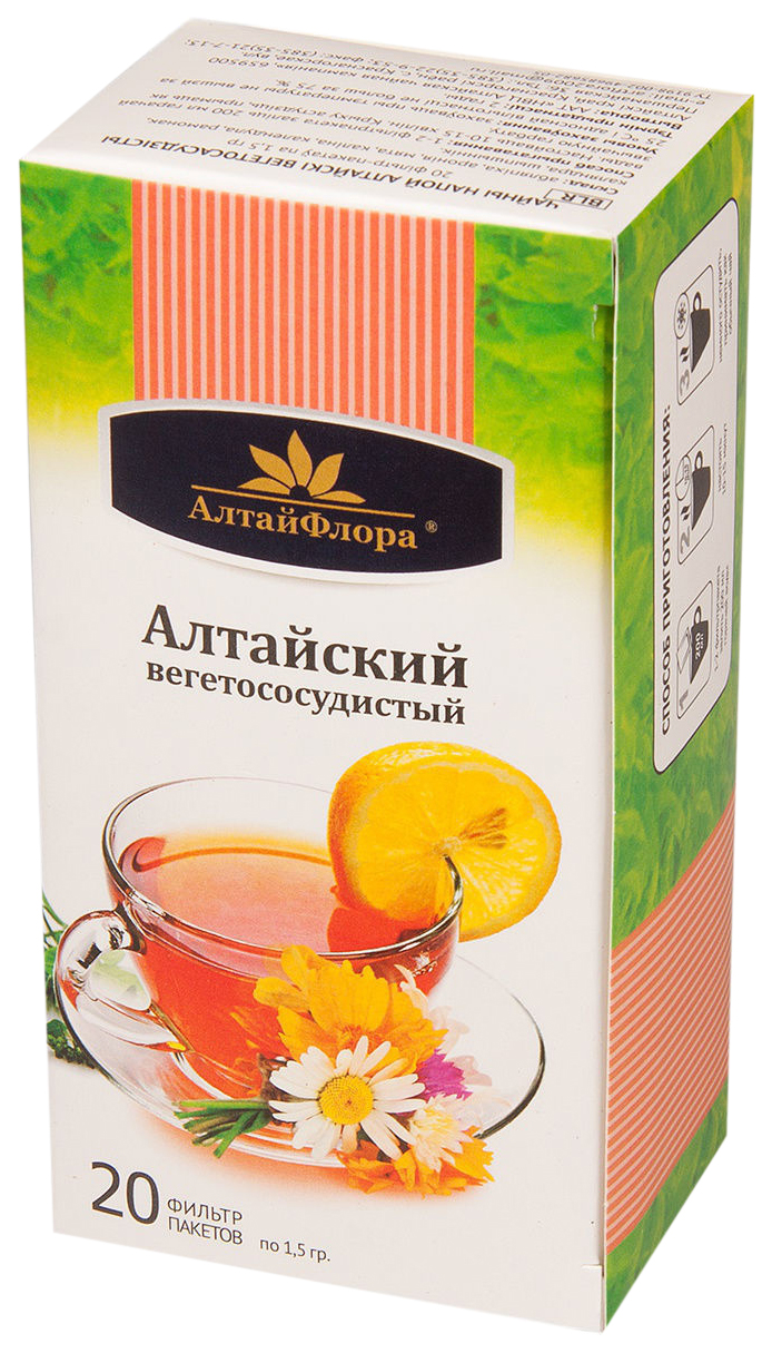Чайный напиток Алтайский вегетососудистый 20 ф п * 1,5 г АлтайФлора