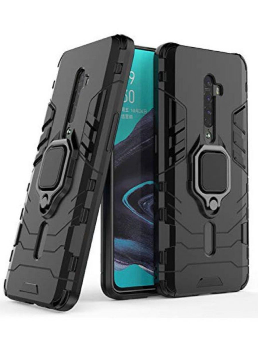 

Brodef Ring Противоударный чехол с кольцом для Oppo Reno 2 Черный