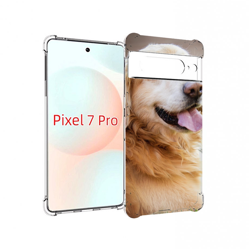 

Чехол Mypads Золотистыи Ретривер Для Google Pixel 7 Pro, Прозрачный, Tocco
