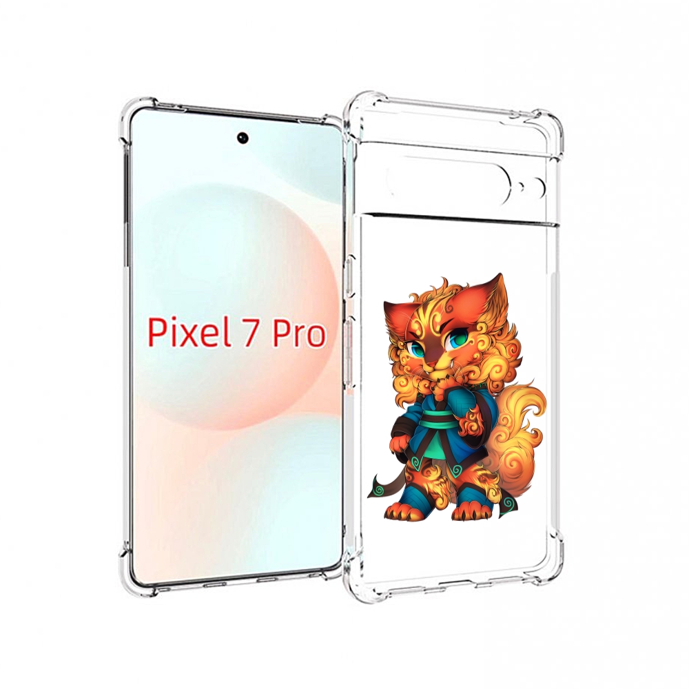 

Чехол Mypads Золотой-Кот Для Google Pixel 7 Pro, Прозрачный, Tocco