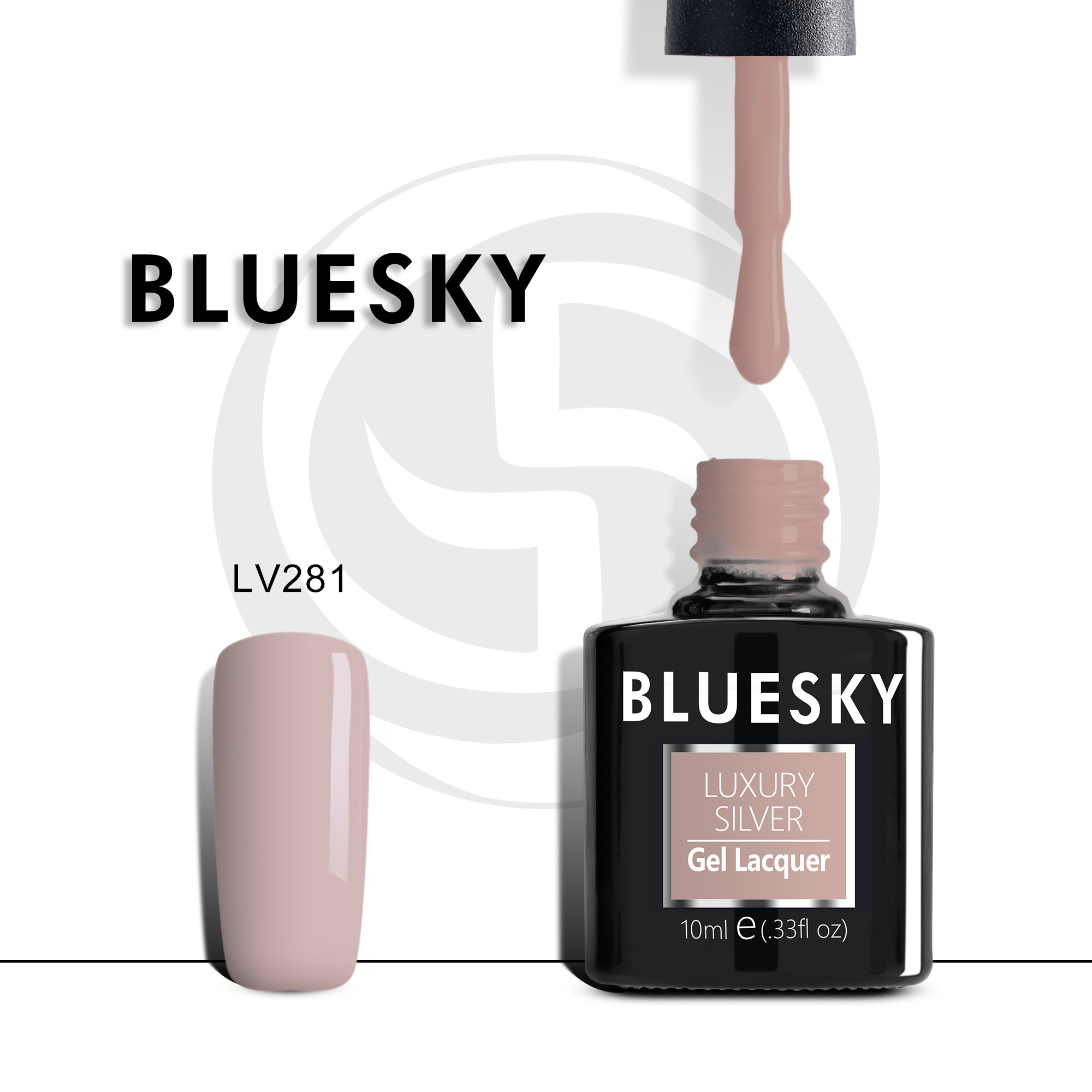 

Гель-лак №281 Luxury Silver 10 мл, BLUESKY