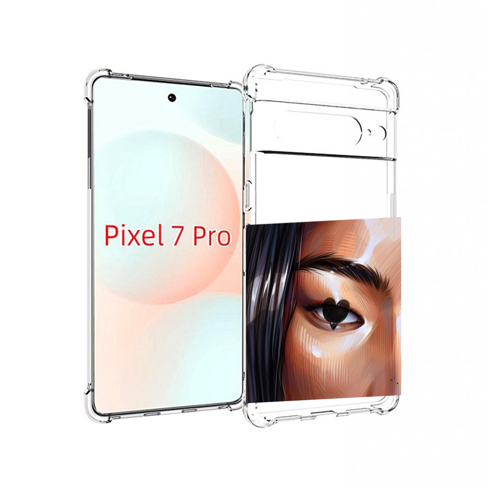 

Чехол Mypads Зрачок-Сердце Женский Для Google Pixel 7 Pro, Прозрачный, Tocco