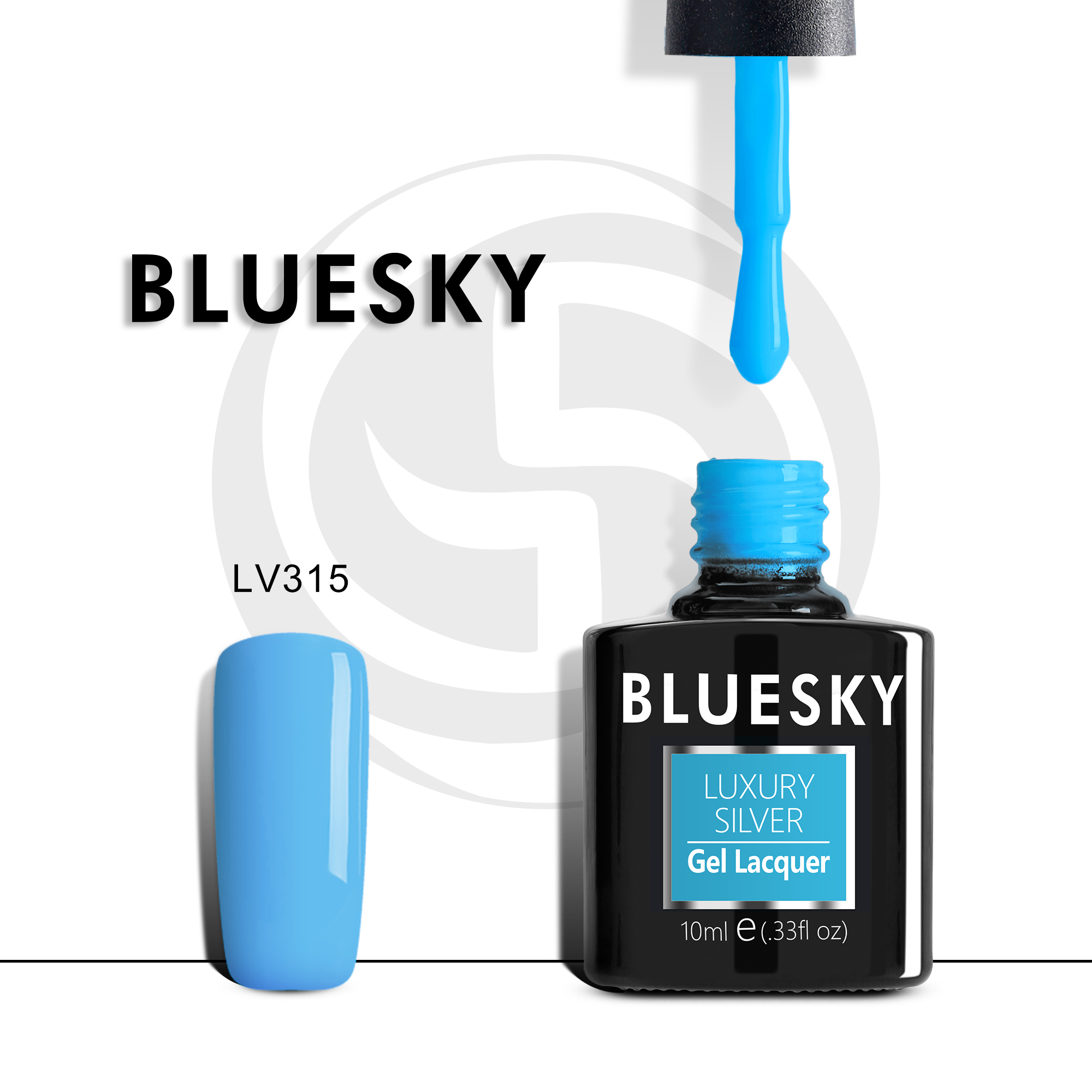 

Гель-лак №315 Luxury Silver 10 мл, BLUESKY