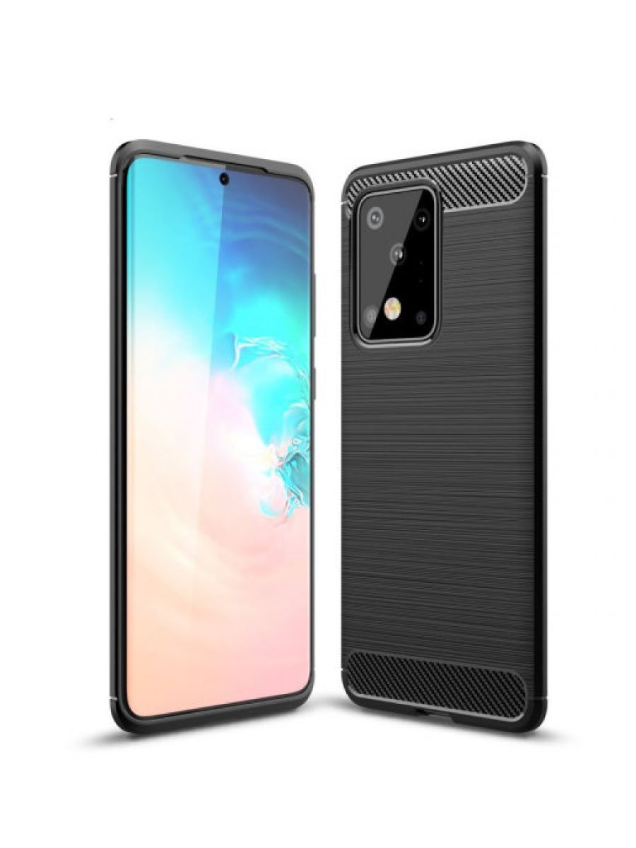 

Brodef Carbon Силиконовый чехол для Samsung Galaxy S20 Ultra Черный