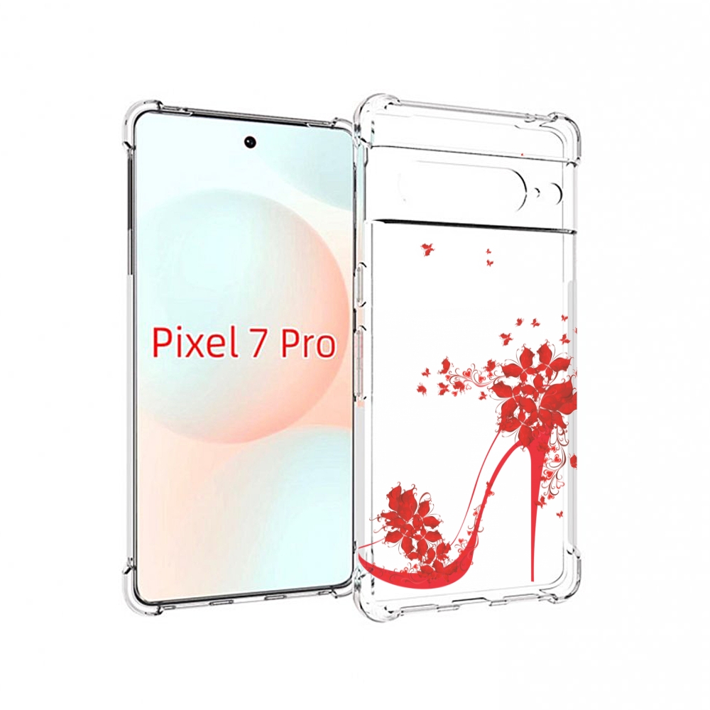 

Чехол Mypads Каблук-В-Цветах Для Google Pixel 7 Pro, Прозрачный, Tocco