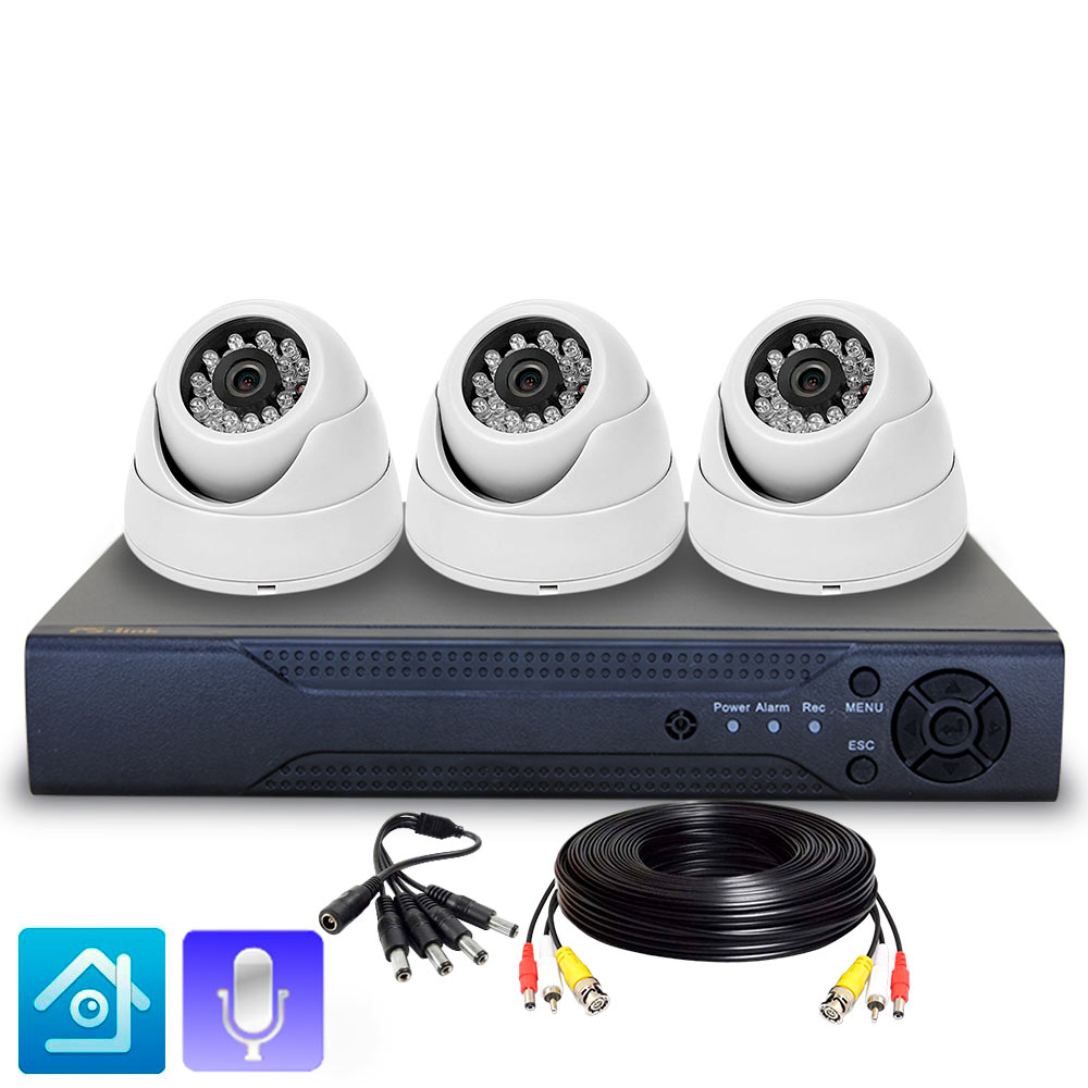 

Комплект видеонаблюдения AHD PS-link KIT-A503HDM 3 камеры 5Мп для помещения, Белый, KIT-A503HDM