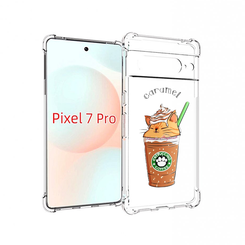 

Чехол Mypads Карамельный Напиток Женский Для Google Pixel 7 Pro, Прозрачный, Tocco