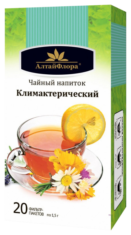 

Чайный напиток Климактерический 20 ф п * 1,5 г АлтайФлора, Климактерический
