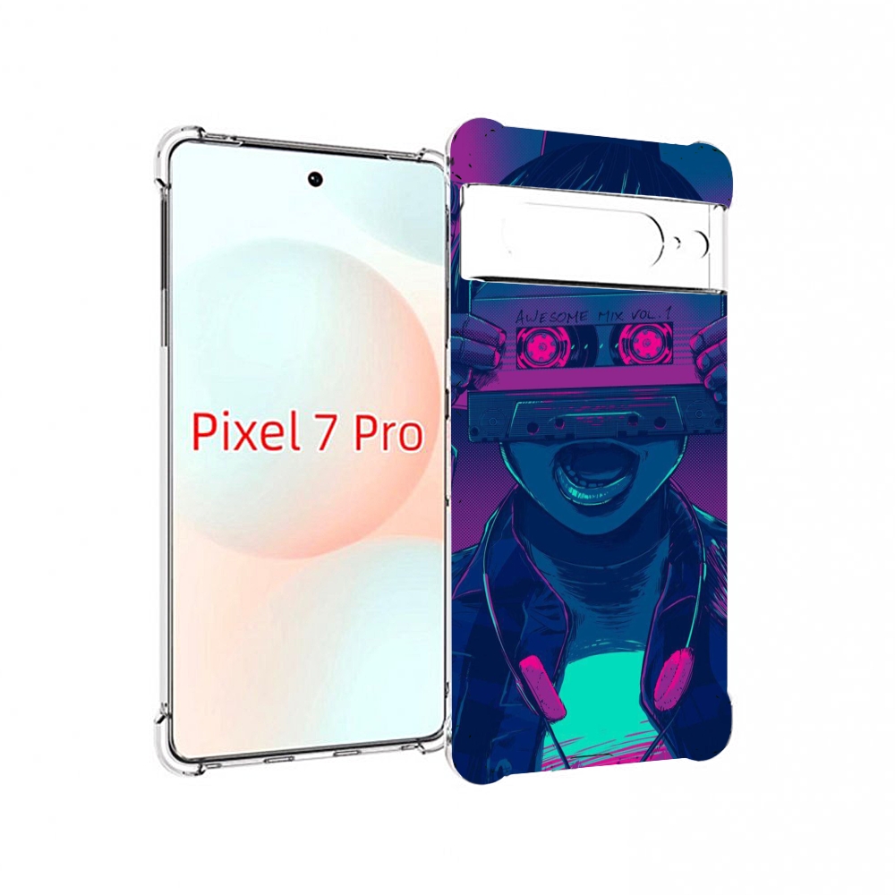 

Чехол Mypads Киберпанк С Кассетой Для Google Pixel 7 Pro, Прозрачный, Tocco