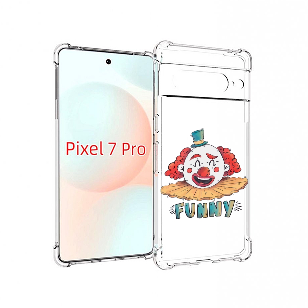 

Чехол Mypads Клоун-Смешной Для Google Pixel 7 Pro, Прозрачный, Tocco
