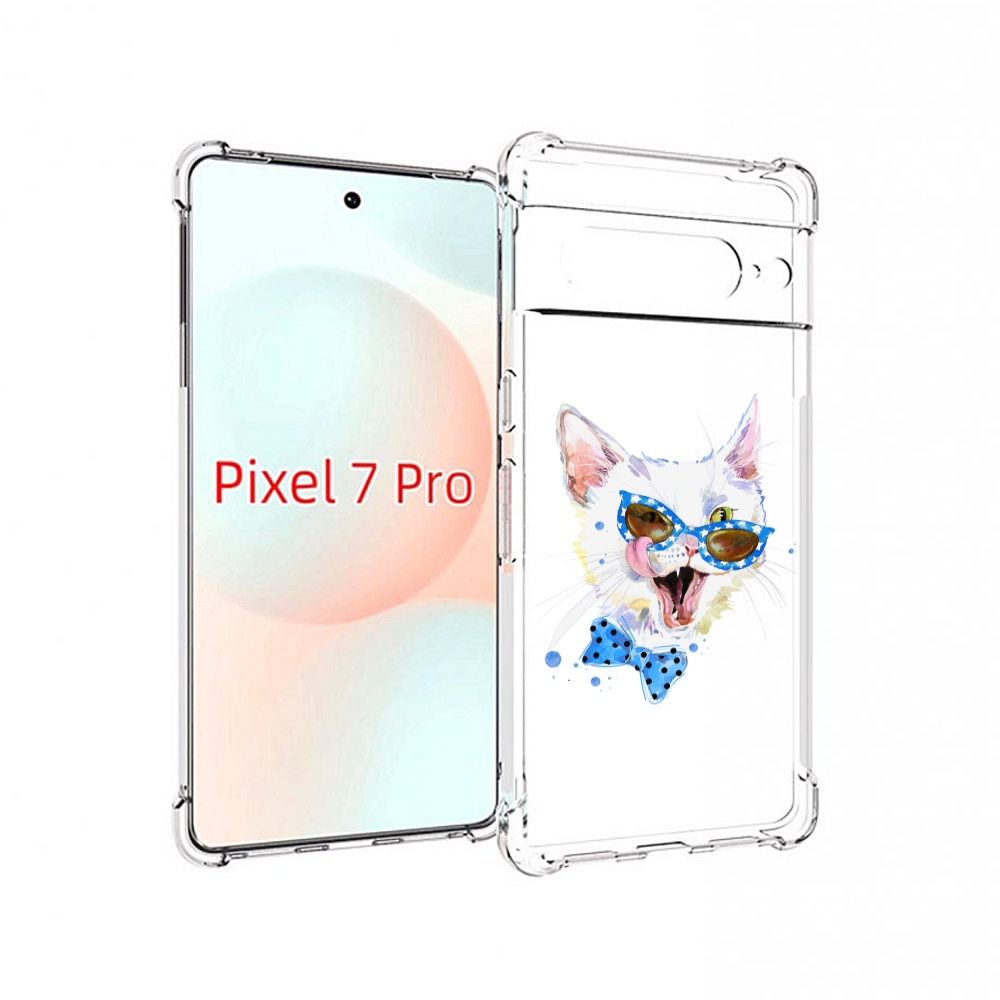 

Чехол Mypads Белый Кот Для Google Pixel 7 Pro, Прозрачный, Tocco