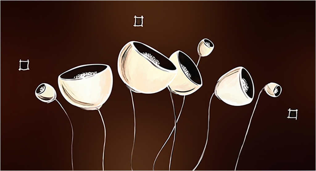 

Картина на холсте с подрамником ХитАрт Бутоны белых маков 80x43 см, 4775