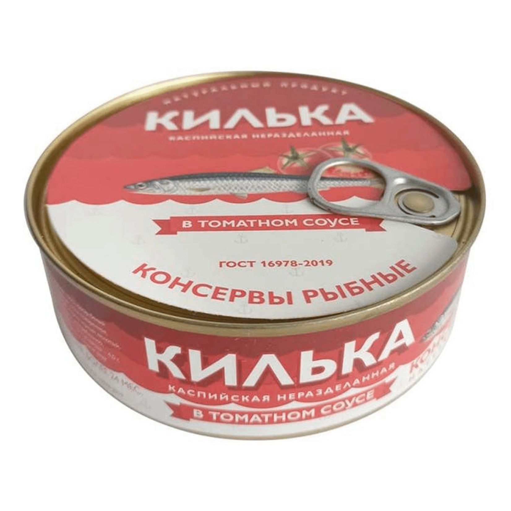 

Килька Ахтиар каспийская обжаренная неразделанная в томатном соусе 240 г