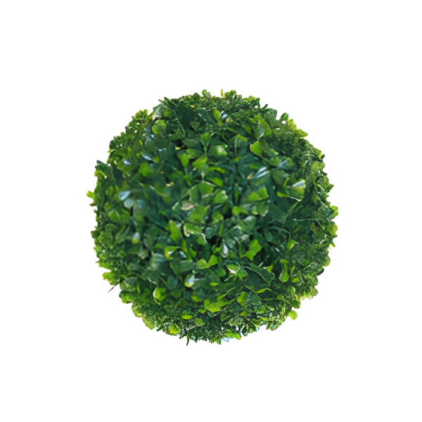 фото Шар из искусственной травы/ декоративный шар/ зелёный шар/шар растительный с цветами,22см. buyhouse
