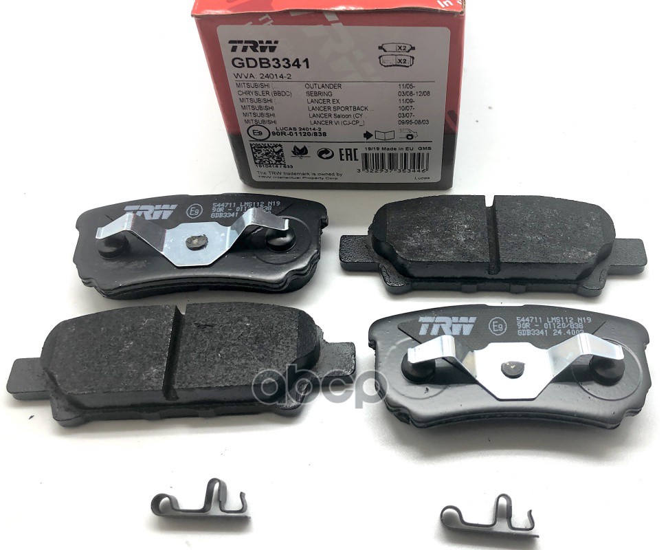 

Тормозные колодки TRW/Lucas задние для Mitsubishi Outlander 2.0mpi/2.4i GDB3341
