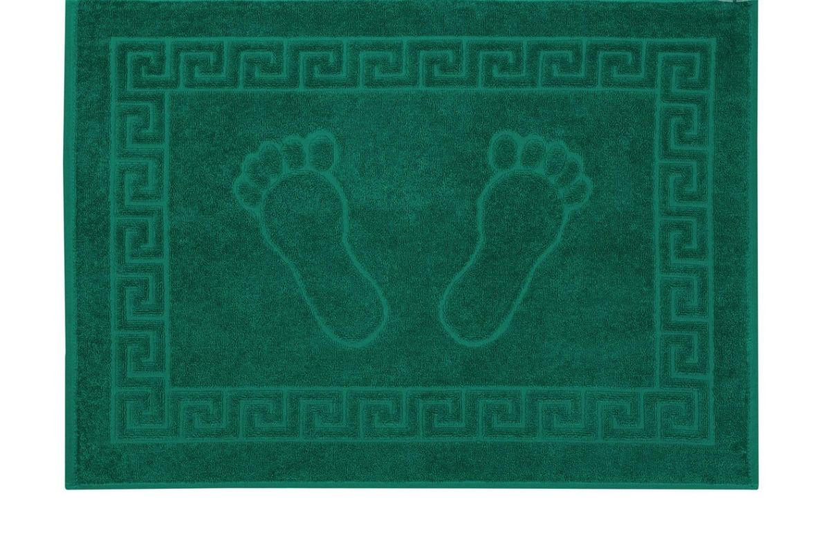 фото Коврик на резиновой основе арт дизайн "ножки" "зеленый"; 50х70 артпостель