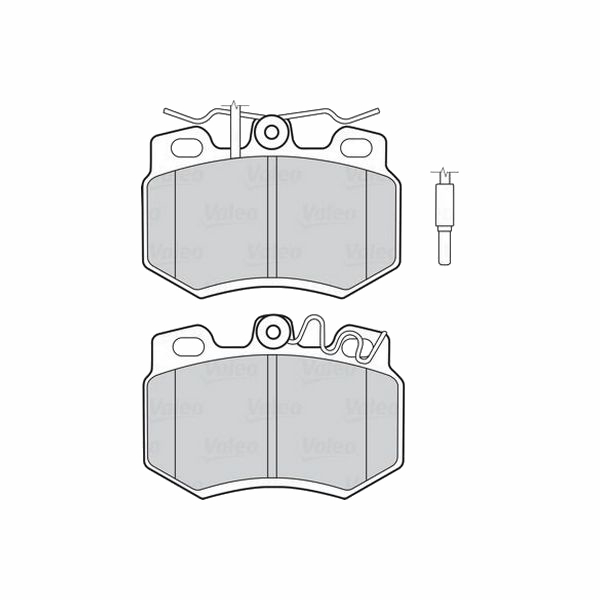 Колодки тормозные передние Citroen AX/C15/ZX 84>05 Peugeot 205 I/205 II/309 II 83>98 VALEO