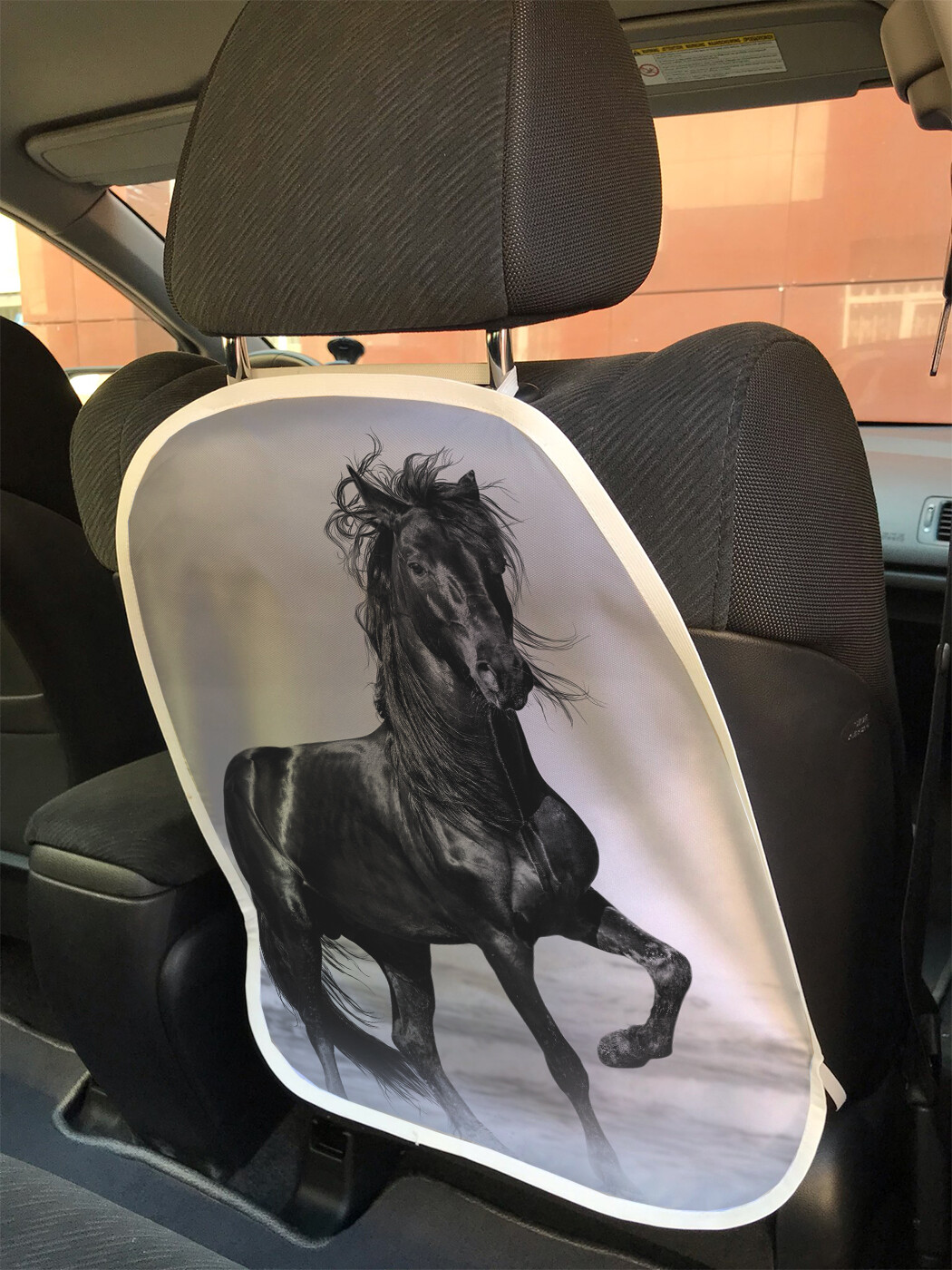 фото Накидка на спинку сиденья joyarty лошадь у моря, 45х62