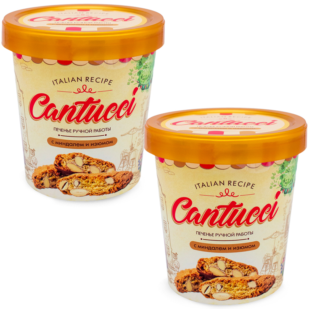

Печенье Итальянское Пекарня SOFI Кантуччи Cantucci с миндалем и изюмом в стаканчике, 2 шт