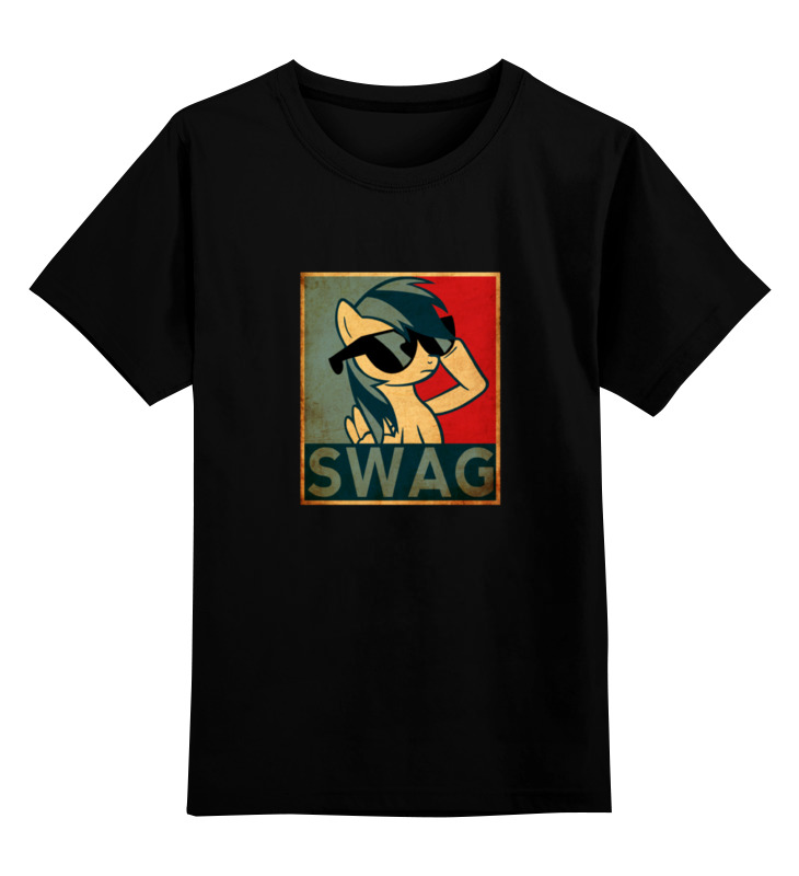 

Футболка детская Printio Пони swag цв. черный р. 152, Пони swag