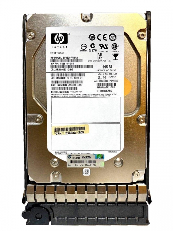 

Жесткий диск HP 516830-B21 600 ГБ (516830-B21), 516830-B21