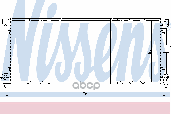 фото Радиатор двигателя vоlкswаgеn раssат в3 (3а 35i) (88-) 1.8 i 16v nissens 651621