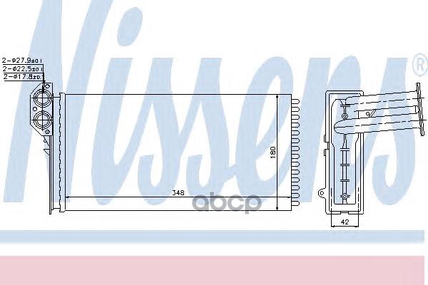 Ns73941_Радиатор Печки Vw Lт Аll 97-05 NISSENS 73941