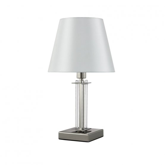 фото Настольная лампа crystal lux nicolas nicolas lg1 nickel/white