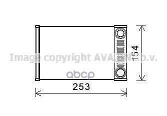 Радиатор Отопителя Opel Mokka All * 08/12- Ava арт. ol6656