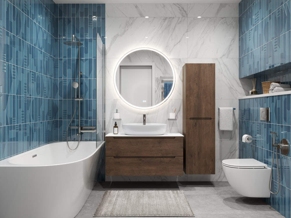 

Тумба с раковиной BelBagno Etna ETNA100RW-KEPBO-1346-SET со столешницей, Коричневый, 100