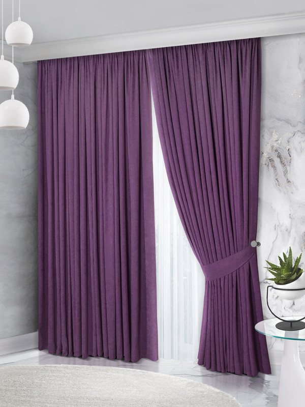 Комплект штор Raccolto Canvas 200*270 2шт Сиреневый