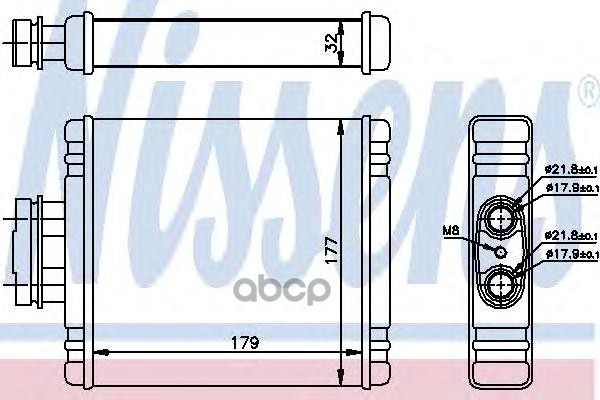

Ns73654_Радиатор Печки Vw Роlо Аll 02> NISSENS 73654