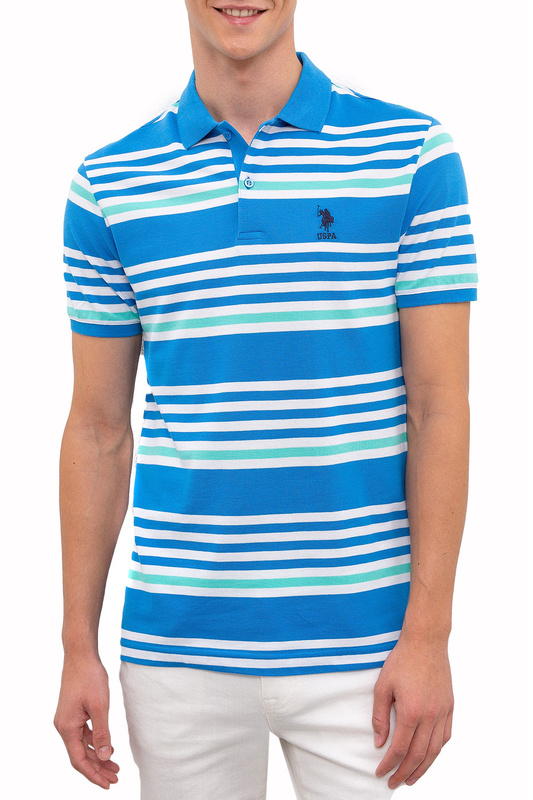 

Футболка-поло мужская G081GL0110JAGUEZ U.S. POLO Assn. синяя M, G081GL0110JAGUEZ